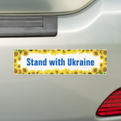 Stand mit der Ukraine Sonnenblumenwolke-Autoaufkle Autoaufkleber (Auf Auto)