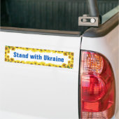 Stand mit der Ukraine Sonnenblumenwolke-Autoaufkle Autoaufkleber (Auf Lkw)