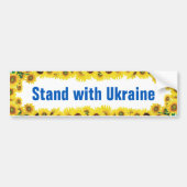 Stand mit der Ukraine Sonnenblumenwolke-Autoaufkle Autoaufkleber (Vorne)
