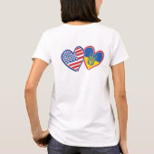 Stand mit der Ukraine T-Shirt (Rückseite)