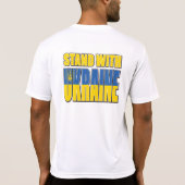 Stand mit der Ukraine T-Shirt (Rückseite)