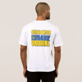 Stand mit der Ukraine T-Shirt (Schwarz voll)