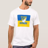 Stand mit der Ukraine T-Shirt (Vorderseite)