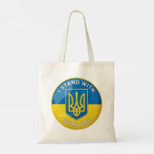 Stand mit der Ukraine Tragetasche (Rückseite)