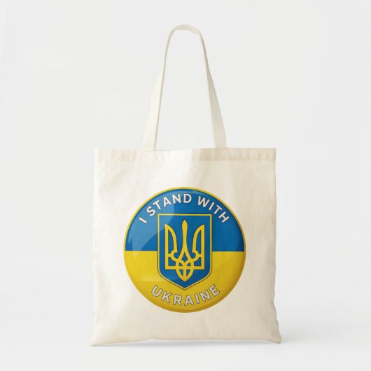 Stand mit der Ukraine Tragetasche (Vorne)