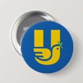 Stand mit der Ukraine | UA Peace Button (Vorne & Hinten)