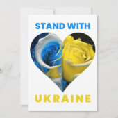 Stand mit der Ukraine, Ukraine Herzenflagge, Ukrai Ankündigung (Vorderseite)