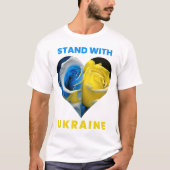 Stand mit der Ukraine, Ukraine Herzenflagge, Ukrai T-Shirt (Vorderseite)