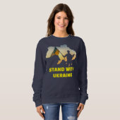 Stand mit der Ukraine - Unterstützung und Solidari Sweatshirt (Vorne ganz)