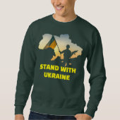 Stand mit der Ukraine - Unterstützung und Solidari Sweatshirt (Vorderseite)