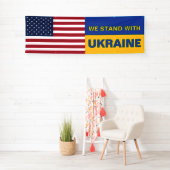 Stand mit der Ukraine USA - amerikanische Fahne So Banner (Insitu)