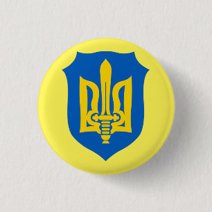 Stand mit der Ukraine   Wappen-Taste Button