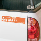 STAND MIT HAITI-Autoaufkleber Autoaufkleber (Auf Lkw)