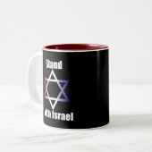 Stand mit Israel-Tasse Zweifarbige Tasse (Vorderseite Links)