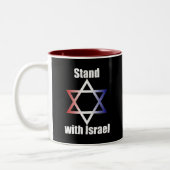 Stand mit Israel-Tasse Zweifarbige Tasse (Links)
