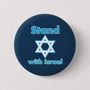 Stand mit Israel - VOLL - Magen David Button