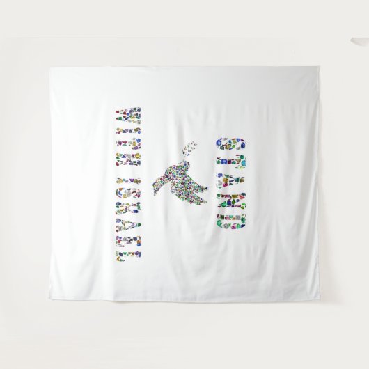 Stand mit Israel Wandteppich (Vorderseite (Horizontal))