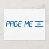 Stand mit israelischer Postkarte (Vorderseite)