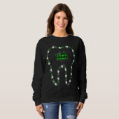 Stand mit Kleeblatts Zahnassistent Happy St Pat Sweatshirt (Vorne ganz)