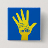 Stand mit Knopf für den ukrainischen Platz Button (Vorderseite)