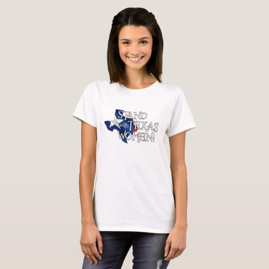 Stand mit Texas-Frauen T-Shirt (Vorne ganz)