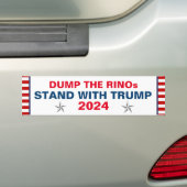STAND MIT TRUMP 2024 AUTOAUFKLEBER (Auf Auto)