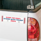 STAND MIT TRUMP 2024 AUTOAUFKLEBER (Auf Lkw)