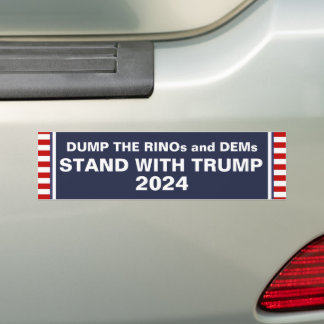 STAND MIT TRUMP 2024 AUTOAUFKLEBER