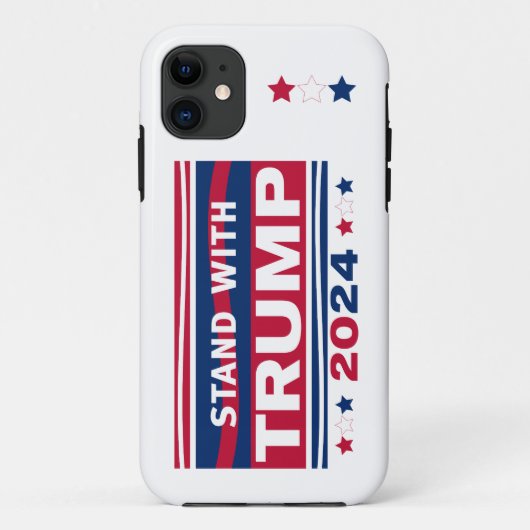 Stand mit Trump~2024~MAGA Case-Mate iPhone Hülle (Rückseite)