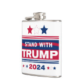 Stand mit Trump~2024~MAGA Flachmann (Links)