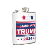 Stand mit Trump~2024~MAGA Flachmann (Rechts)