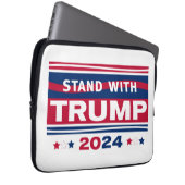 Stand mit Trump~2024~MAGA Laptopschutzhülle (Vorne Rechts)