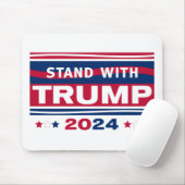 Stand mit Trump~2024~MAGA Mousepad (Mit Mouse)