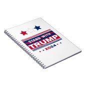 Stand mit Trump~2024~MAGA Notizblock (Rechte Seite)