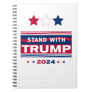 Stand mit Trump~2024~MAGA Notizblock