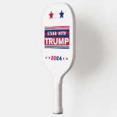 Stand mit Trump~2024~MAGA Pickleball Schläger (Links)