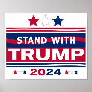 Stand mit Trump~2024~MAGA Poster