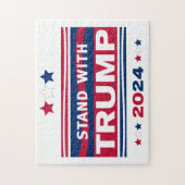 Stand mit Trump~2024~MAGA Puzzle (Vertikal)