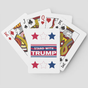 Stand mit Trump~2024~MAGA Spielkarten