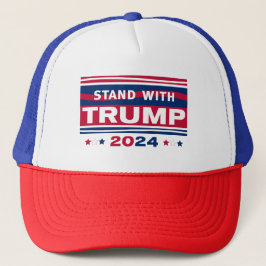 Stand mit Trump~2024~MAGA Truckerkappe