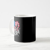 Stand mit Trump Maga 2024 Votum zum Patriotischen Kaffeetasse (Vorderseite Links)