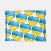 Stand mit Ukraine Blue Yellow Fußmatte (Vorderseite)