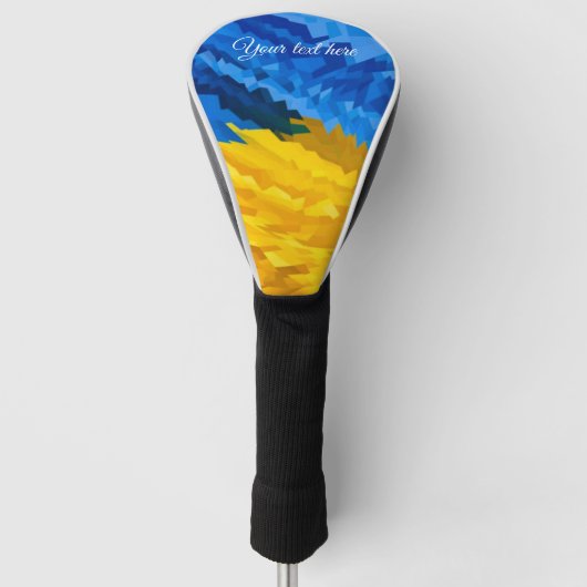 Stand mit Ukraine Golf Head Cover Golf Headcover (Vorderseite)