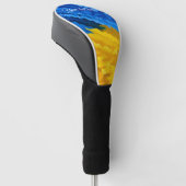 Stand mit Ukraine Golf Head Cover Headcover (angewinkelt)