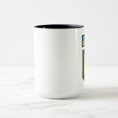 Stand mit Ukraine Patch Kaffee Tassen Cup (Zentrum)