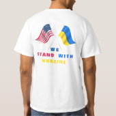 Stand mit ukrainischer T - Shirt USA Flag Ukrainis (Rückseite)