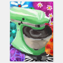 Stand Mixer Funky Abstrakt Art Green Pink