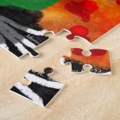 Stand Mixer Funky Abstrakt Art Green Pink Puzzle (Seite)