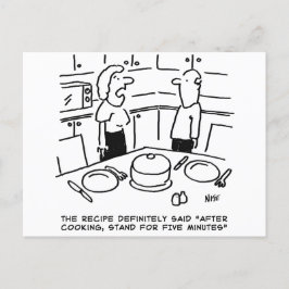 Stand nach dem Kochen Postkarte