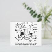 Stand nach dem Kochen Postkarte (Stehend Vorderseite)